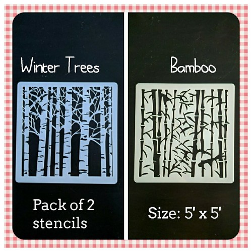 Stencil pack winter - pack, of