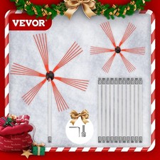 Chimney Sweep Power Sweeping 12m Chimney Brush Flexible w/ 2 Brush Head