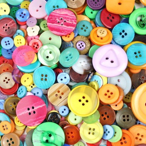 Assorted mixed buttons arts - assorted,