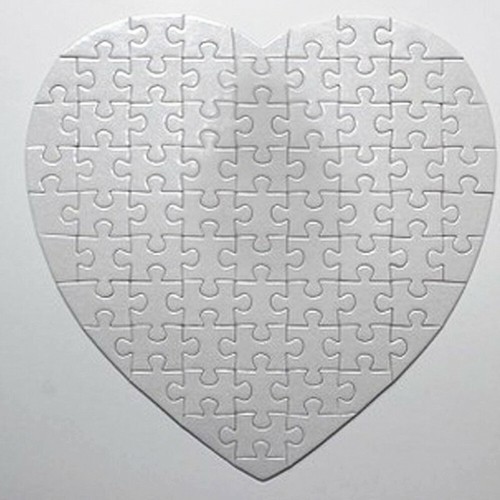 Blank sublimation heart shaped - blank, heart-shaped