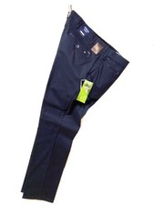 BRUHL®  Summer Weight Regular Cotton Stretch Trousers/Navy - 36/30 DHL NEXT DAY