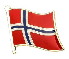 Norway Flag Badge Pin