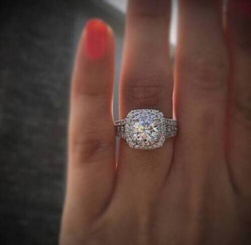 90ct round cut moissanite - 2.90ct,