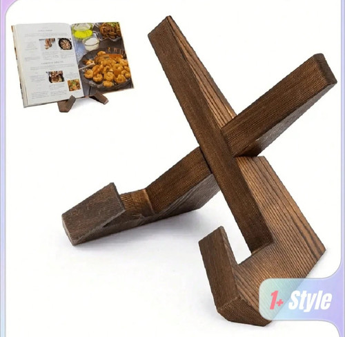 Wooden recipe book - recipe, stand