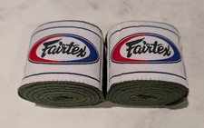 Fairtex 1 X Pair Of Hand Wraps 4.5m In Olive Green - Brand New