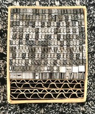 10pt Roman Numbers Font Metal letterpress Type # ADANA EIGHT FIVE 8 x 5 User #