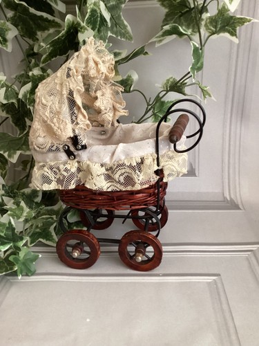 Vintage style doll - vintage, pram