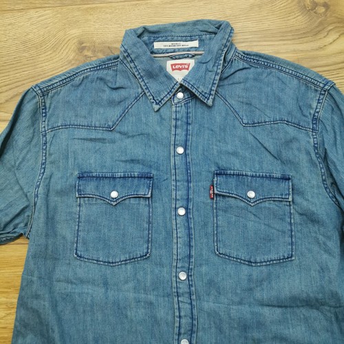 Levi shirt mens blue denim - levi's,