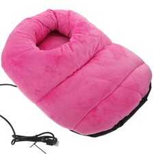Foot Warmer USB Rechargeable Foot Heating Plush Warmer Electric Foot Cushion