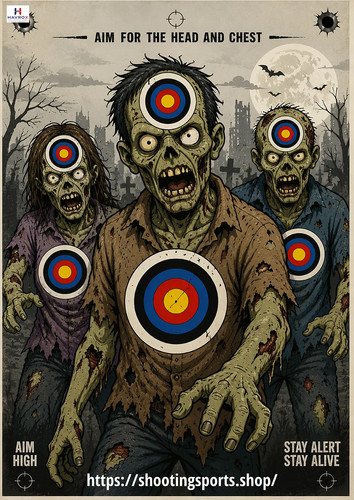 Zombie archery practice target - practice,