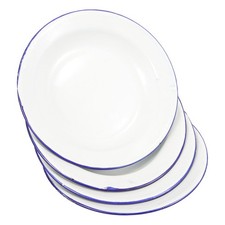 4pcs Retro Enamel Plate