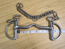 5" Port Mouth Kimblewick Bit & Curb Chain   *Free Postage*