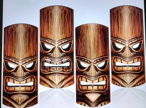 Retro tiki masks 2d - 4,