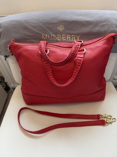 Mulberry effie tote bright - effie, red