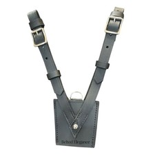 Sam Browne Belt WHITE BLACK