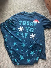 Christmas Xmas Pyjamas Small S 10-12 Unisex Lady Man Boy Girl Pj Night Bed Sleep