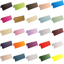 100 Blank Table Name Place Cards, Many Colours -  Parties, Wedding, Christmas