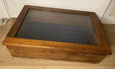 Vintage Wood & Glass Table Top