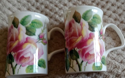 Royal kirkham mugs roses vgc - mugs,