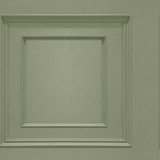 Oliana Wood Panel Wallpaper 3D Effect Panelling Feature Wall Belgravia Sage 8494