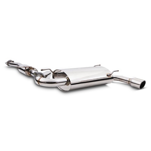 Stainless race catback exhaust - stainless,