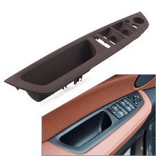 Car Inner Door Handle Panel Tirm Cover For BMW X5 X6 E70 LHD ABS MOCHA po