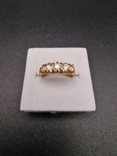 Antique 18ct Gold Diamond Ring Edwardian 5 Diamonds Size I Stunning