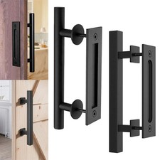 12" Sliding Barn Door Handle Sliding Door Handle Pull and Flush Gate Hardware