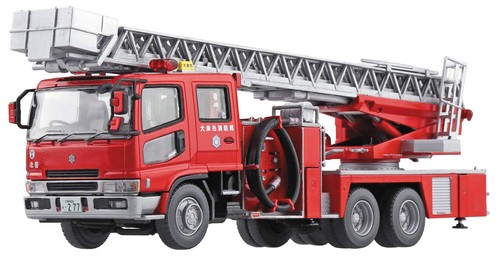 Ladder fire truck otsu - (otsu, city