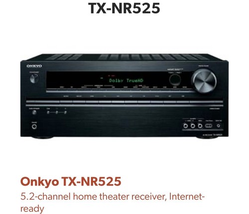 Onkyo nr525 receiver - tx-nr525, av
