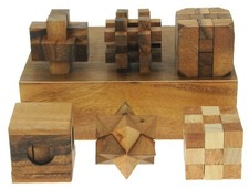 Wooden Puzzle Games (x 6) 3D