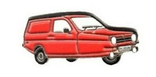 Reliant car pin badge. Red van