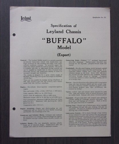 Leyland buffalo chassis orig - leyland,