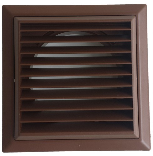 Brown louvred grille with - louvred,