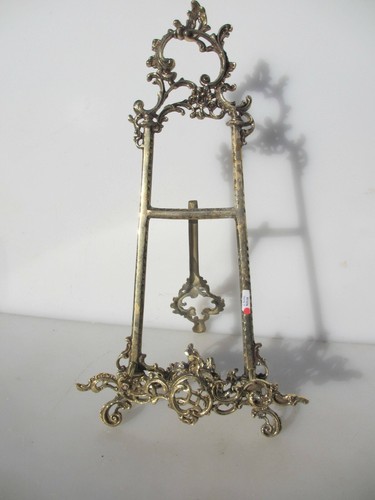 Brass easel picture stand - brass,