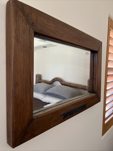 Custom teak mirror - custom,