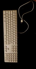 Apple A1243 Wired Aluminium Keyboard Keys - For Spares (SEE DESCRIPTION).