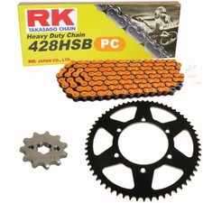 Chain Set Kawasaki KMX 125 B 91-03 Chain RK PC 428 SB 126 Open ORANGE 16/4