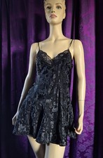 Vintage 1980s Black Satin