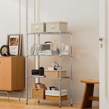 Chrome 4 Tier Wire Shelving