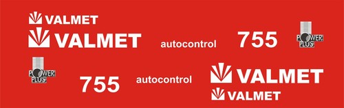 Valmet 755 tractor decal set - valmet,