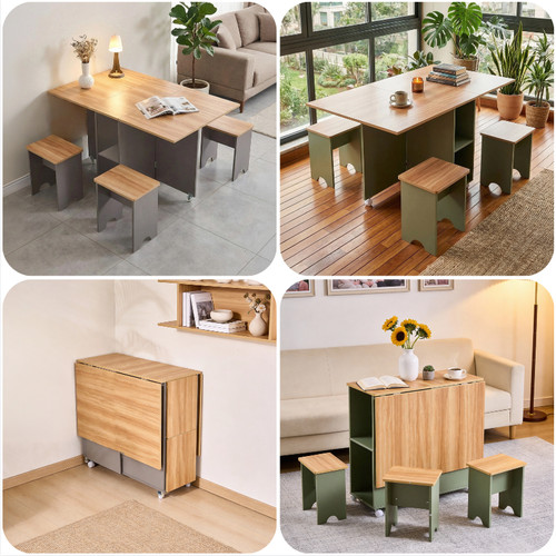 Folding dining table chairs - dining,