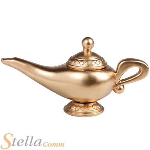 Gold magic lamp 23cm arabian - 23cm,