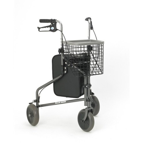 Three wheeled rollator walker - three,