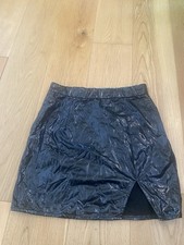Black PVC Mini Skirt Size S