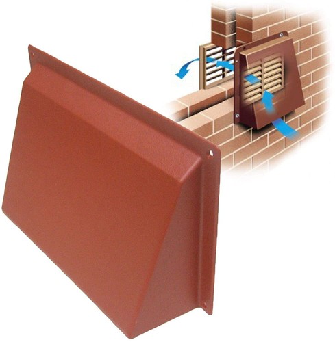 External airbrick draught cowl - external,
