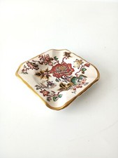 Antique MASON'S Ashtray Ladies Golden Azalea Collectible Porcelain Art Interior