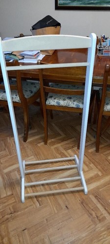 Wooden clothes coat towel rail - towel,
