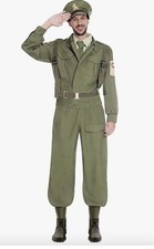 Adult Men’s British Home Guard Fancy Dress Costume WW2 Soldier Dads Army - XL