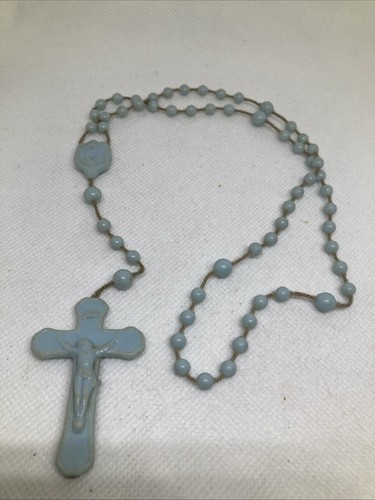 Vintage old pale blue - blue, plastic